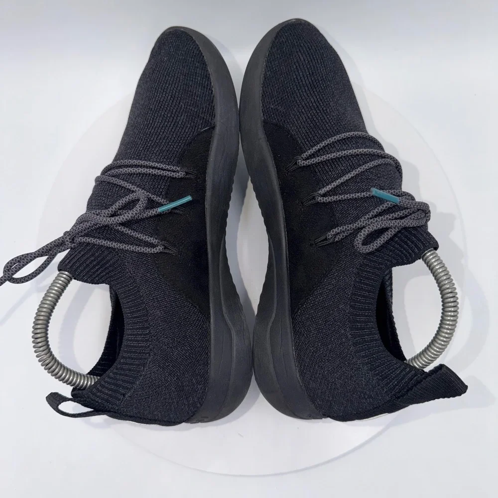 Vessi Cityscape Classic Black Waterproof Knit Sneakers Womens 8